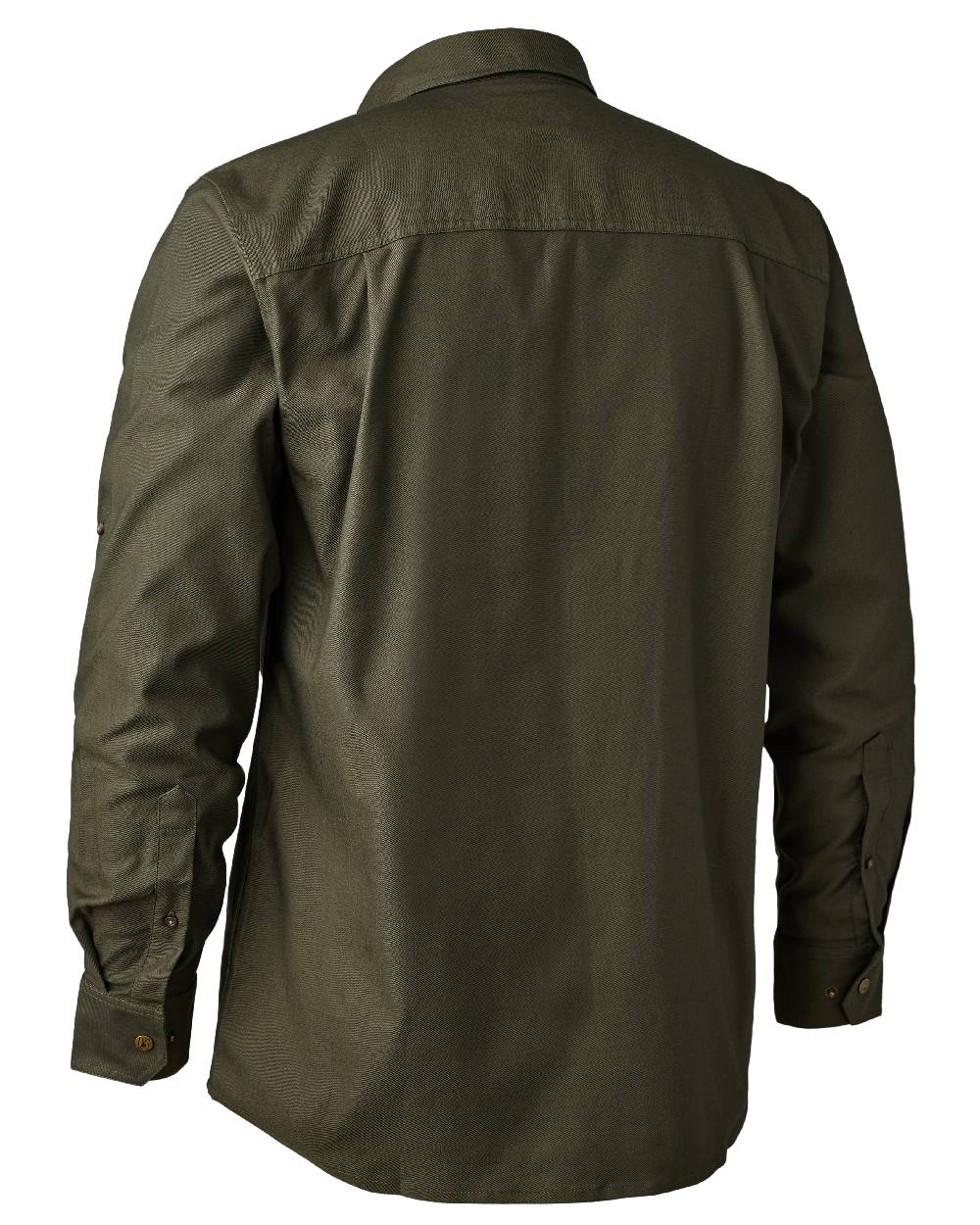Forest Green coloured Deerhunter Matobo Shirt on white background #colour_forest-green