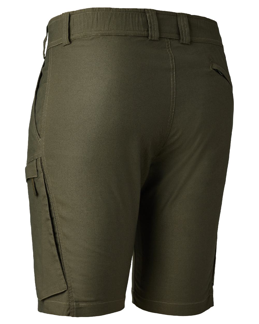 Forest Green coloured Deerhunter Matobo Shorts on white background #colour_forest-green