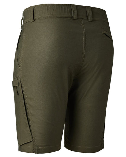 Forest Green coloured Deerhunter Matobo Shorts on white background #colour_forest-green