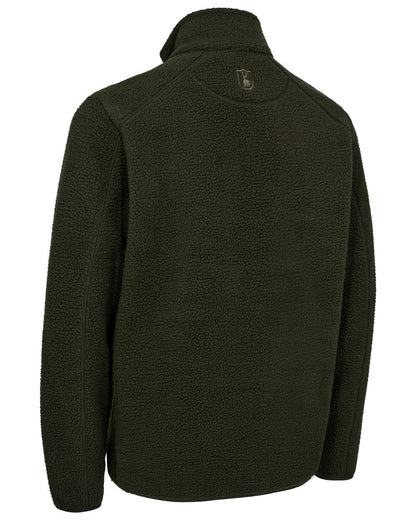 Forest Green coloured Deerhunter Mens Atlas Fleece Jacket on white background #colour_forest-green