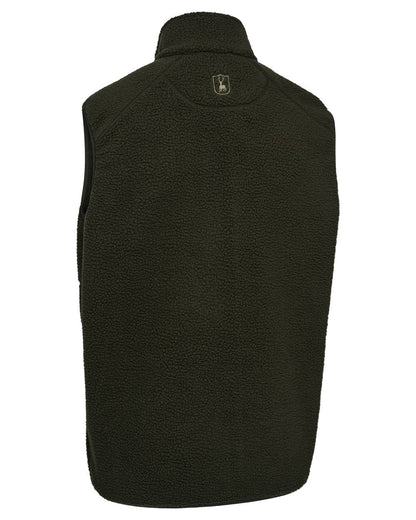 Forest Green coloured Deerhunter Mens Atlas Fleece Waistcoat on white background #colour_forest-green