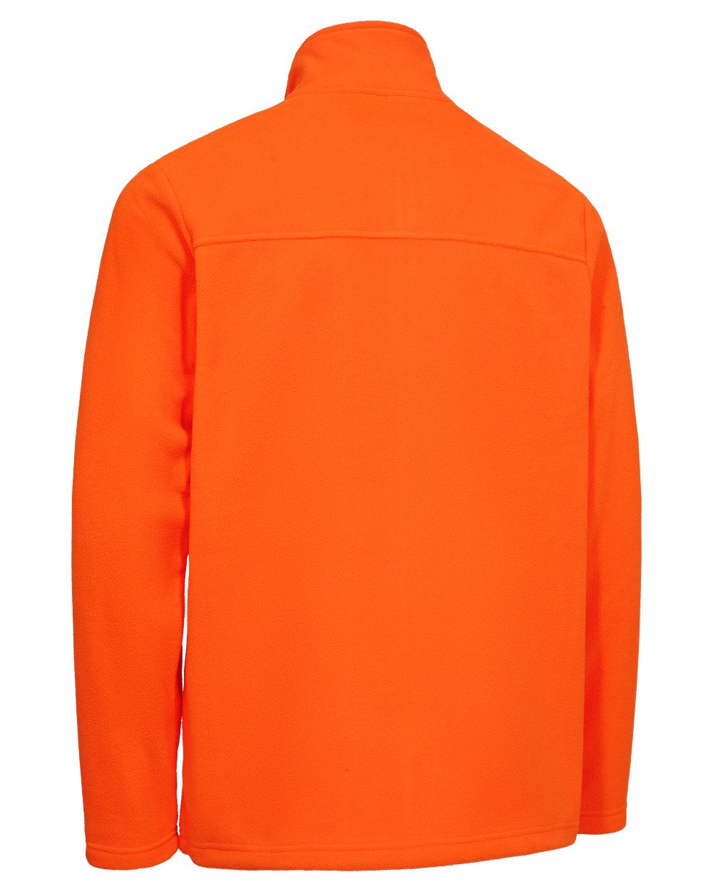 Safety Orange coloured Deerhunter Mens Atlas Light Fleece Jacket on white background #colour_safety-orange