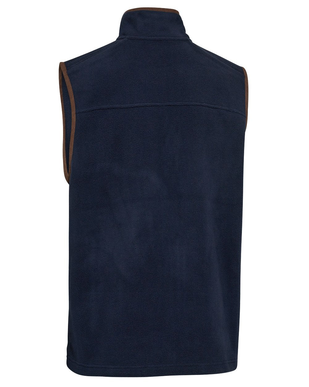 Dark Blue coloured Deerhunter Mens Cumbria Fleece Waistcoat on white background #colour_dark-blue