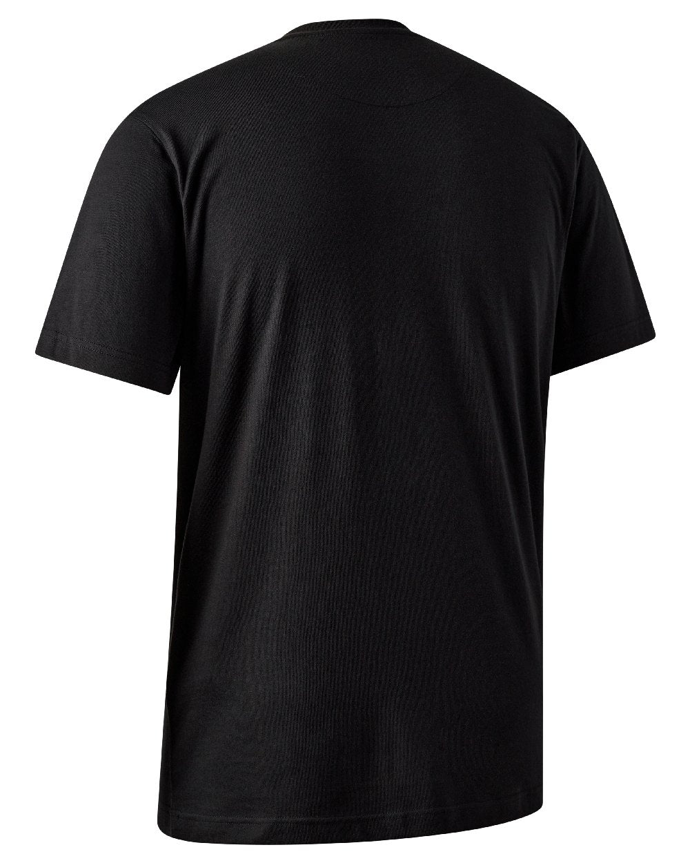 Black coloured Deerhunter Mens Jubilee T-Shirt on white background #colour_black