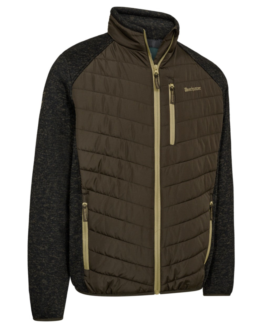 Fallen Leaf coloured Deerhunter Mens Moor Padded Jacket on white background #colour_fallen-leaf