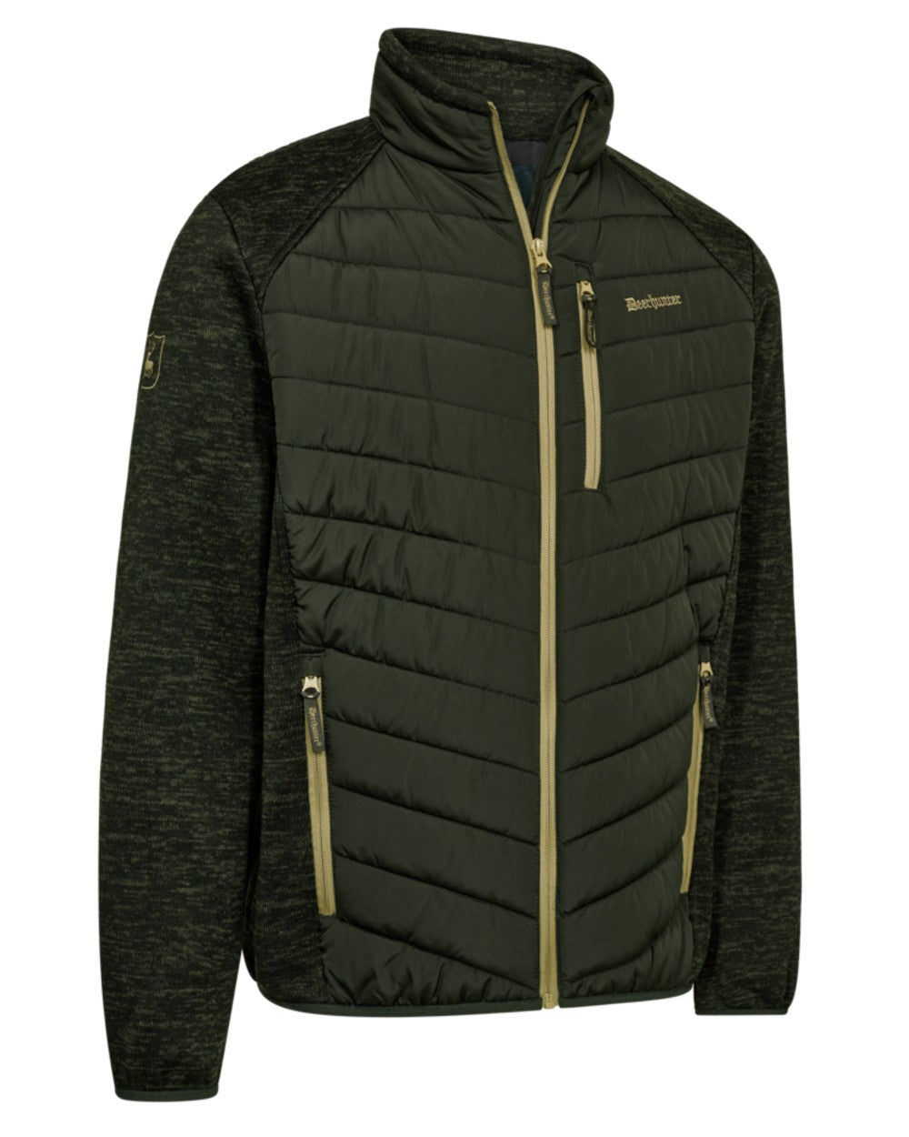 Forest Ember coloured Deerhunter Mens Moor Padded Jacket on white background #colour_forest-ember