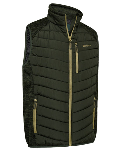 Forest Ember coloured Deerhunter Mens Moor Padded Waistcoat on white background #colour_forest-ember