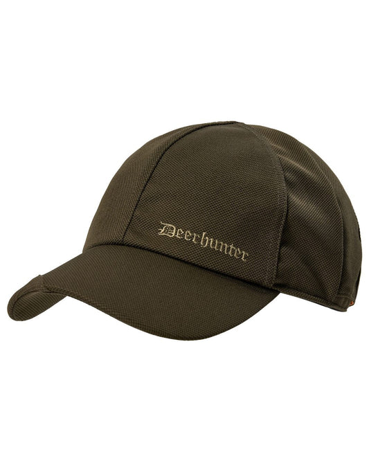 Art Green coloured Deerhunter Mens Muflon Pro Cap With Safety on white background #colour_art-green