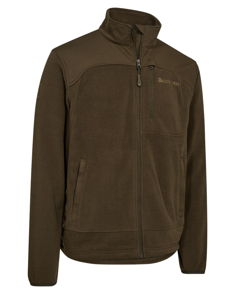 Art Green coloured Deerhunter Mens Muflon Pro Fleece Jacket on white background #colour_art-green