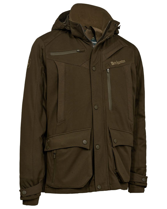 Art Green coloured Deerhunter Mens Muflon Pro Jacket on white background #colour_art-green