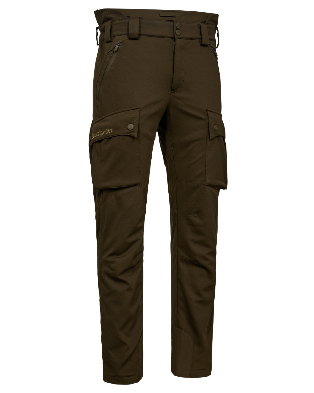 Art Green coloured Deerhunter Mens Muflon Pro Light Trousers on white background #colour_art-green