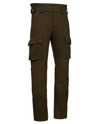 Art Green coloured Deerhunter Mens Muflon Pro Trousers on white background #colour_art-green