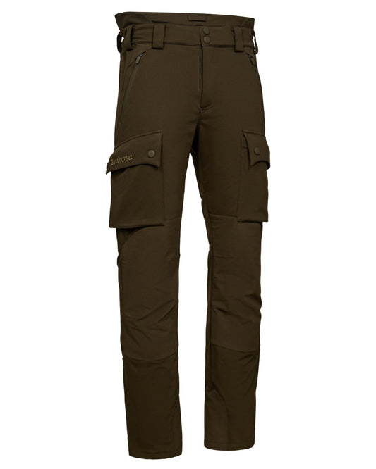Art Green coloured Deerhunter Mens Muflon Pro Trousers on white background #colour_art-green