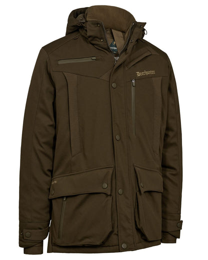 Art Green coloured Deerhunter Mens Muflon Pro Winter Jacket on white background #colour_art-green