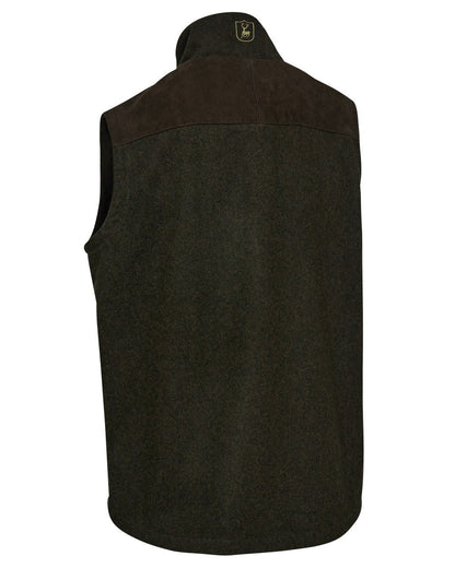 Loden Wood coloured Deerhunter Mens Tatra Waistcoat on white background #colour_loden-wood
