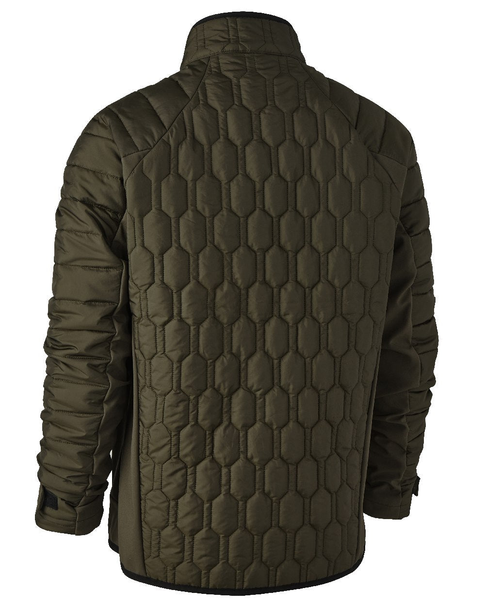 Forest Green coloured Deerhunter Mossdale Quilted Jacket on white background #colour_forest-green