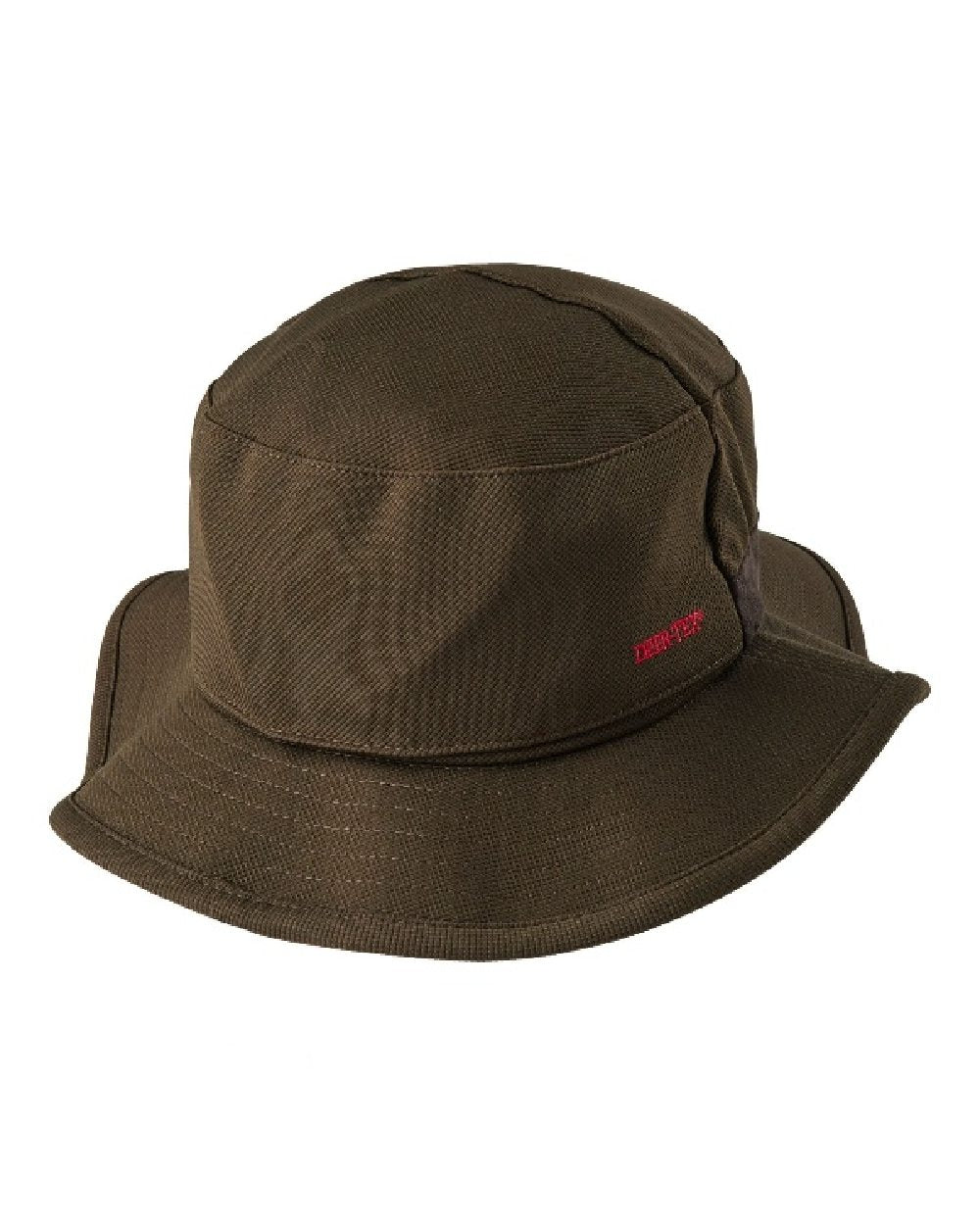 Art Green coloured Deerhunter Muflon Brim Hat with Safety on white background #colour_art-green