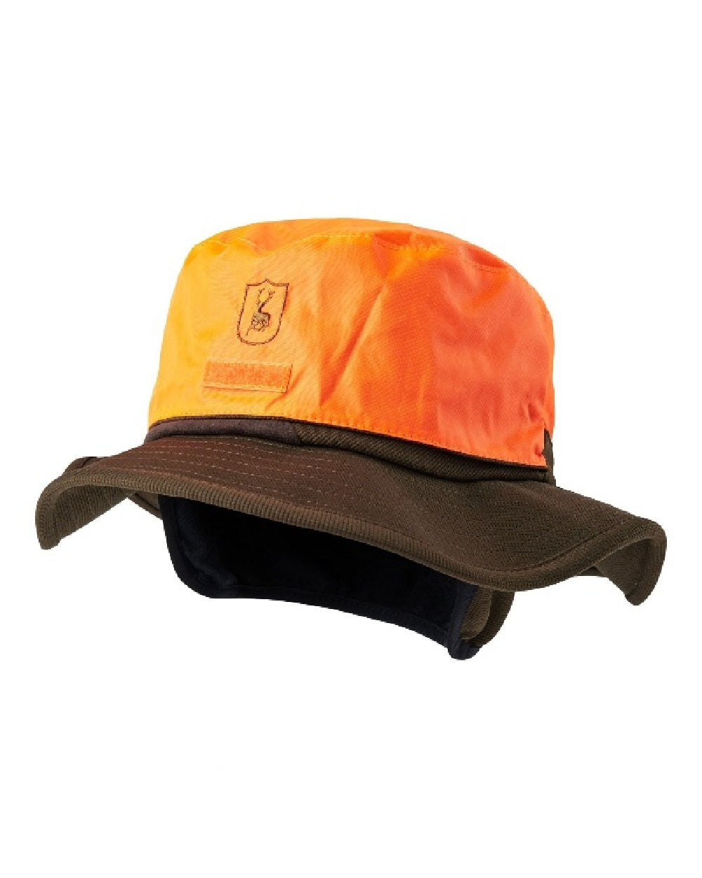 Art Green coloured Deerhunter Muflon Brim Hat with Safety on white background #colour_art-green