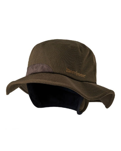 Art Green coloured Deerhunter Muflon Brim Hat with Safety on white background #colour_art-green