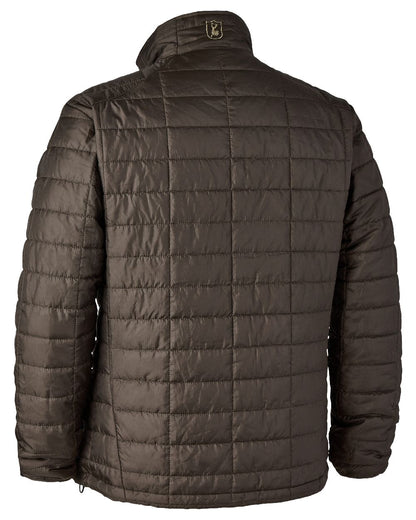Wood coloured Deerhunter Muflon Packable Jacket on white background #colour_wood