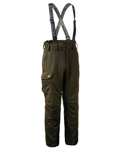 Art Green coloured Deerhunter Muflon Trousers on white background #colour_art-green