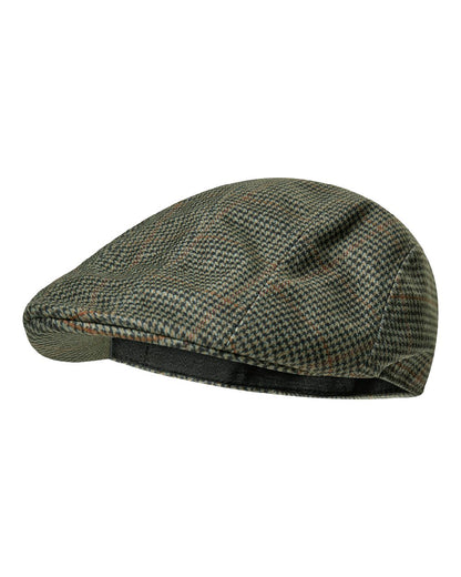 Turf coloured Deerhunter Pro Gamekeeper Flatcap on white background #colour_turf