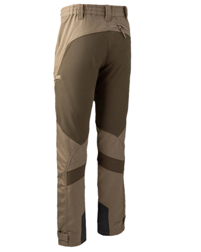 Driftwood Coloured Deerhunter Rogaland Contrast Stretch Trousers on white background #colour_driftwood