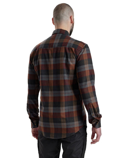 Red Check coloured Deerhunter Ryan Shirt on white background #colour_red-check