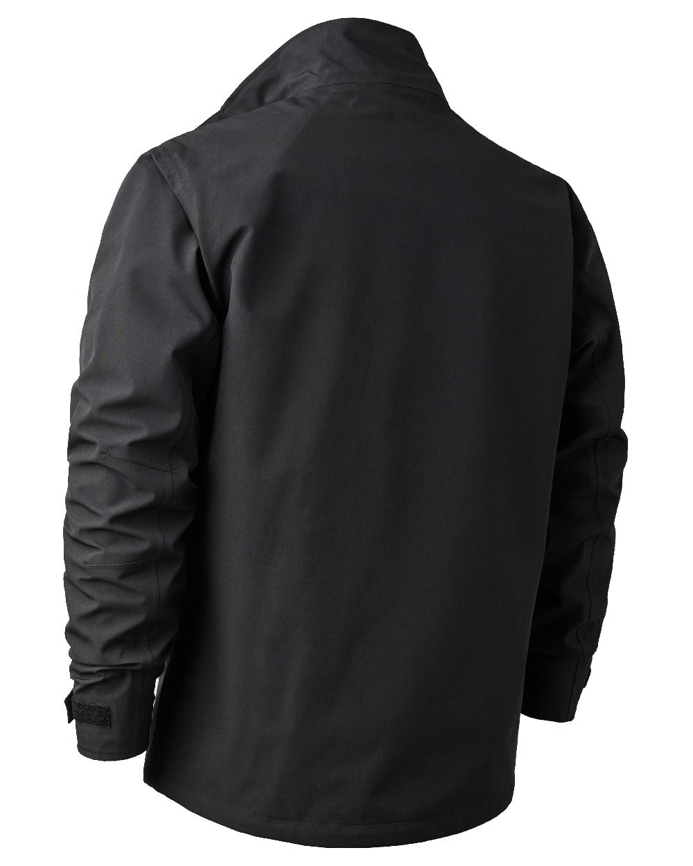 Black coloured Deerhunter Sarek Shell Jacket on white background #colour_black
