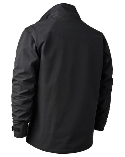 Black coloured Deerhunter Sarek Shell Jacket on white background #colour_black
