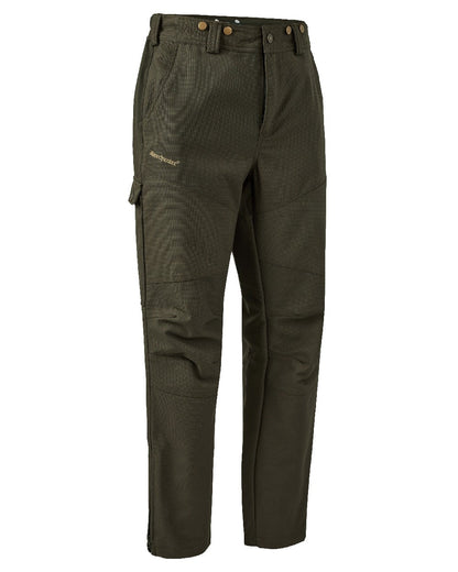 Palm Green coloured Deerhunter Strike Extreme Boot Trousers on white background #colour_palm-green