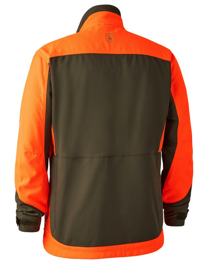 Orange coloured Deerhunter Strike Extreme Jacket on white background #colour_orange