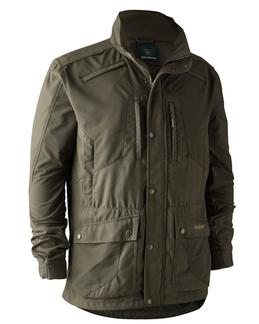 Palm Green coloured Deerhunter Strike Extreme Jacket on white background #colour_palm-green