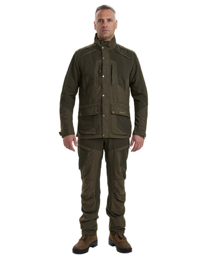 Palm Green coloured Deerhunter Strike Extreme Jacket on white background #colour_palm-green