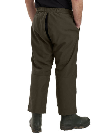 Palm Green coloured Deerhunter Strike Extreme Pull-Over Trousers on white background #colour_palm-green