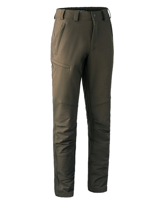 Fallen Leaf coloured Deerhunter Strike Full Stretch Trousers on white background #colour_fallen-leaf