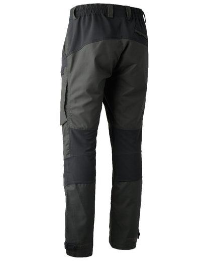 Black Ink coloured Deerhunter Strike Trousers on white background #colour_black-ink
