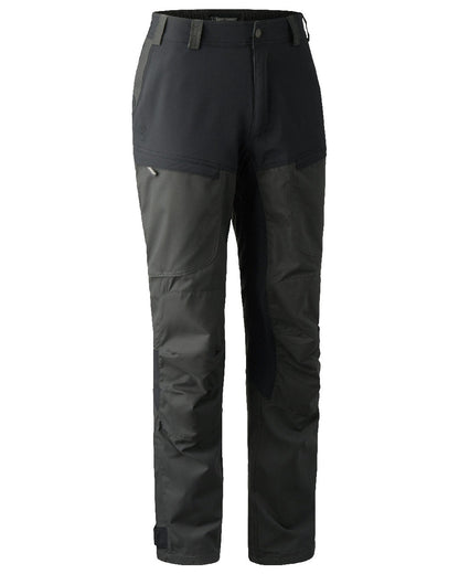 Black Ink coloured Deerhunter Strike Trousers on white background #colour_black-ink