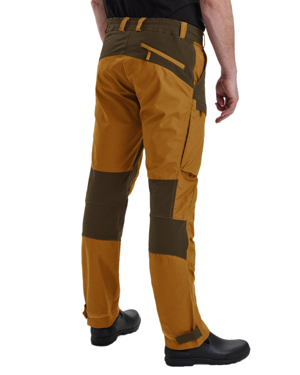 Bronze coloured Deerhunter Strike Trousers on white background #colour_bronze
