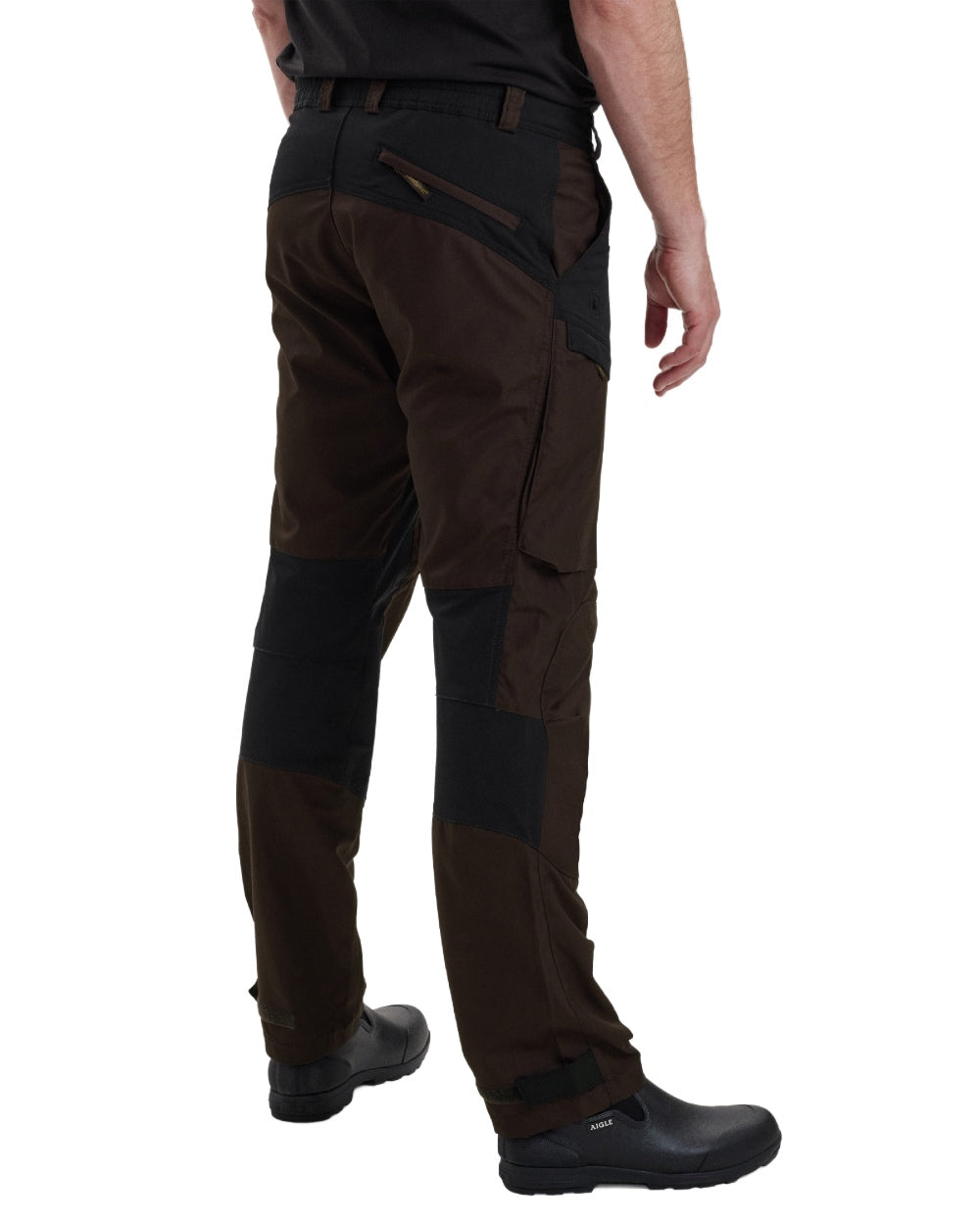 Dark Prune coloured Deerhunter Strike Trousers on white background #colour_dark-prune