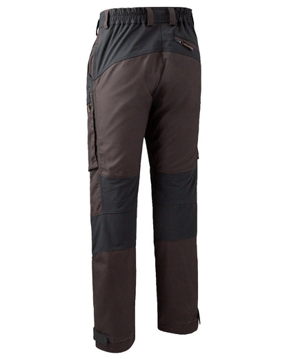 Dark Prune coloured Deerhunter Strike Trousers on white background #colour_dark-prune