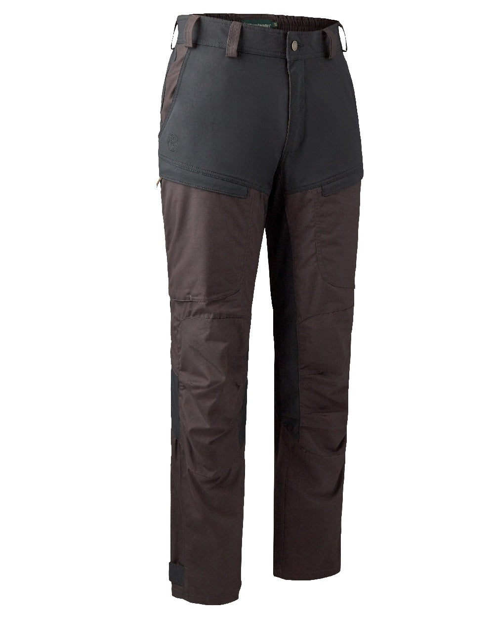 Dark Prune coloured Deerhunter Strike Trousers on white background #colour_dark-prune