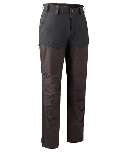 Dark Prune coloured Deerhunter Strike Trousers on white background #colour_dark-prune