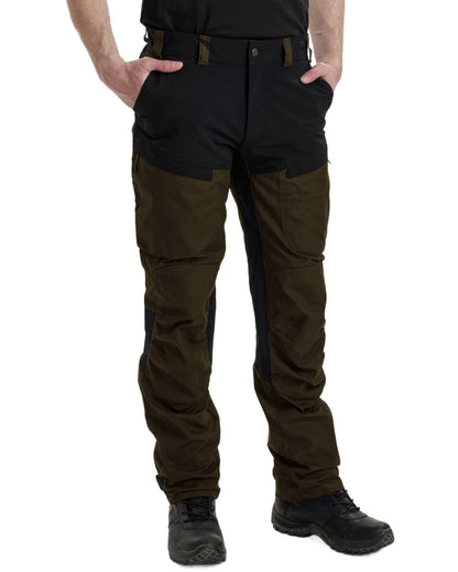 Fallen Leaf coloured Deerhunter Strike Trousers on white background #colour_fallen-leaf