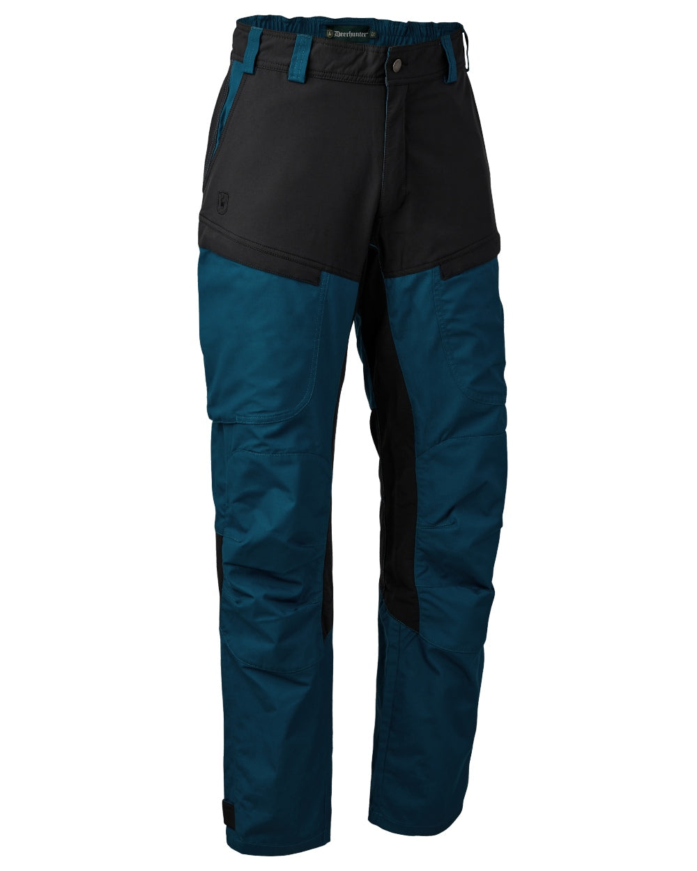 Pacific Blue coloured Deerhunter Strike Trousers on white background #colour_pacific-blue