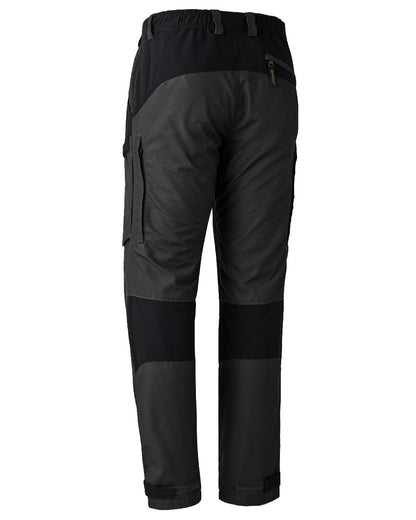 Black Ink coloured Deerhunter Strike Trousers With Membrane on white background #colour_black-ink