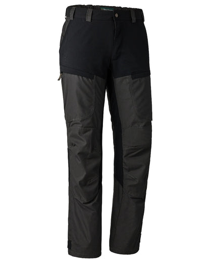Black Ink coloured Deerhunter Strike Trousers With Membrane on white background #colour_black-ink