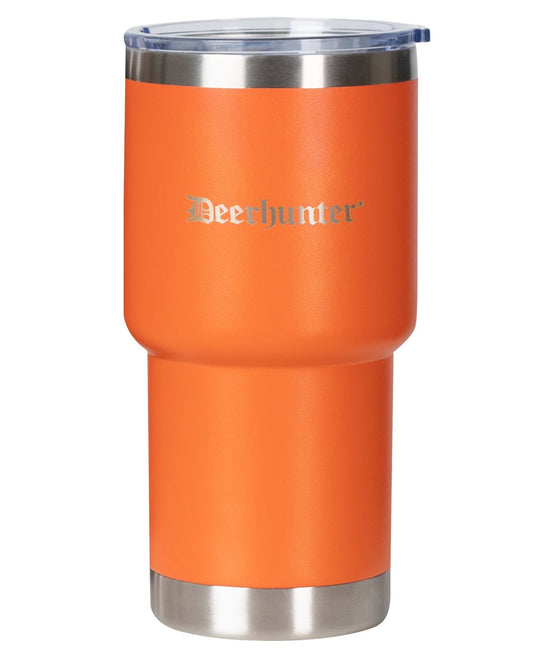 Orange coloured Deerhunter Thermo Cup With Lid on white background #colour_orange