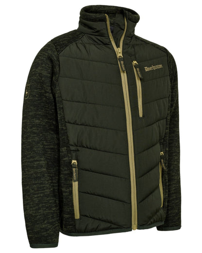 Forest Ember coloured Deerhunter Youth Moor Padded Jacket on white background #colour_forest-ember