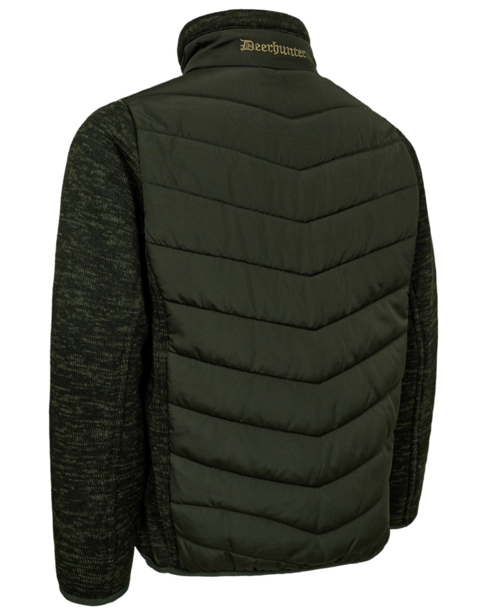 Forest Ember coloured Deerhunter Youth Moor Padded Jacket on white background #colour_forest-ember